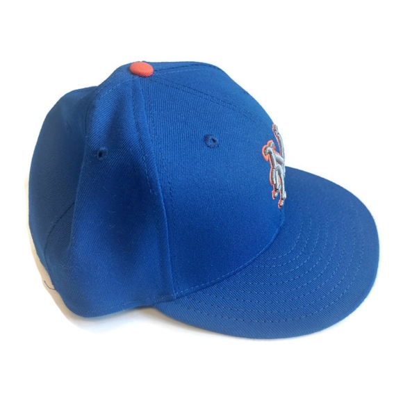 59Fifty New Era Size 7 1/2 New York Mets Fitted Hat Cap On Field Blue - Picture 3 of 6